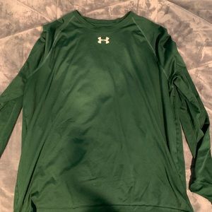 Under Armour Dark Green Long Sleeve Heatgear